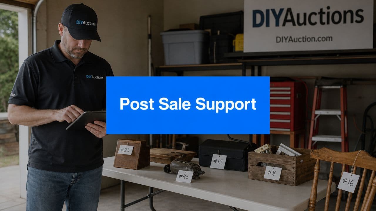DIYAuctions Host Playbook: Ultimate Post Sale Support - Estate sale guide and tips